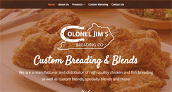 Desktop Screenshot of coloneljimsbreading.com