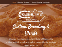 Tablet Screenshot of coloneljimsbreading.com